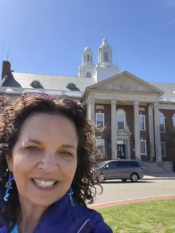 Margie at Newton Town Hall